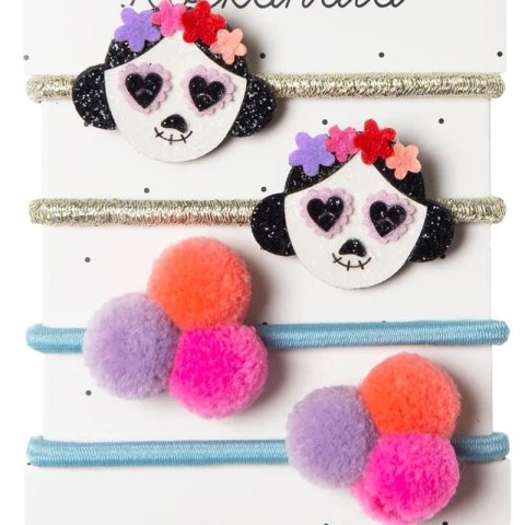 Rockahula Kids 4 gumki do włosów dla dziewczynki Dia De Los Muertas