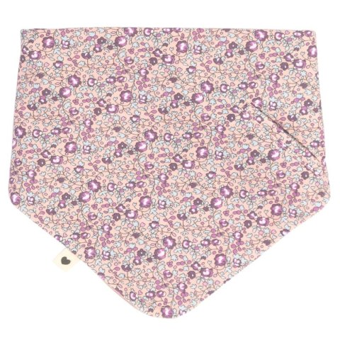 BIBS LIBERTY BANDANA BIB & CLIP ELOISE BLUSH zestaw bandanka śliniak + zawieszka do smoczka