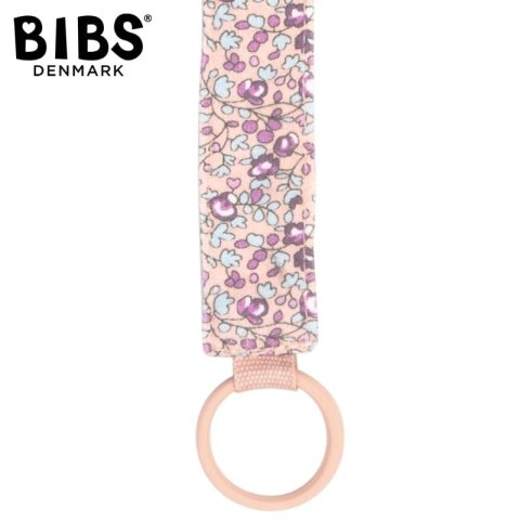 BIBS LIBERTY BANDANA BIB & CLIP ELOISE BLUSH zestaw bandanka śliniak + zawieszka do smoczka