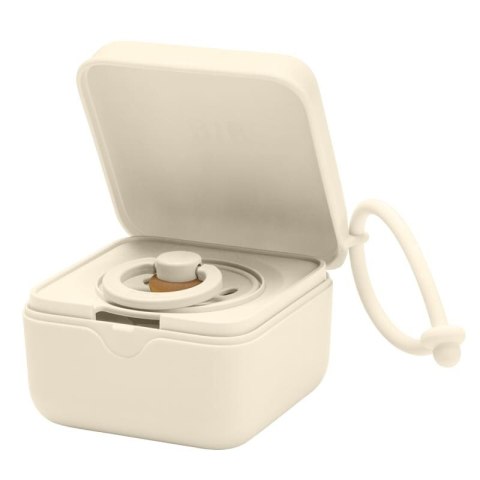 BIBS LIBERTY PACIFIER BOX ELOISE IVORY 2 w 1 etui do smoczków oraz pojemnik do sterylizacji smoczków