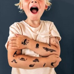 NUUKK - wegański tatuaż dla dzieci CROCODILE AND HIS FRIENDS
