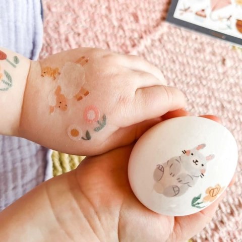 NUUKK - wegański tatuaż dla dzieci SPRING ANIMALS