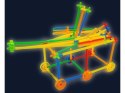 Słomki Konstrukcyjne, Klocki , Patyczki 1000 El, Kuferek, Świecące W Ciemności Nowa Wersja 3D