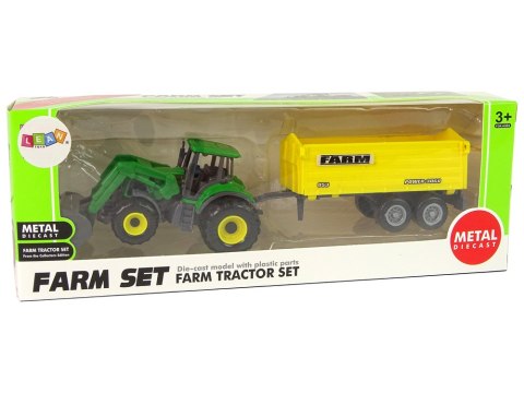 Pojazd Rolniczy Z Żółtą Przyczepą Zielony Mały