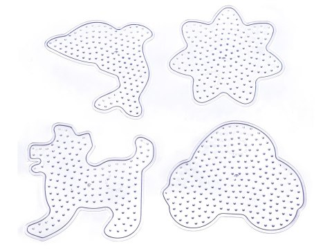 Szablon Do Prasowanek, Podstawka 4 Wzory, AUTKO KWIATEK DELFIN PIESEK Prasowanka Koraliki Do Prasowania