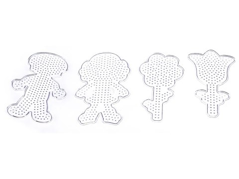 Szablon Do Prasowanek, Podstawka 4 Wzory, LUDZIKI, KWIATY Prasowanka Koraliki Do Prasowania