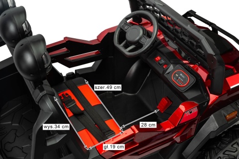 TIMUS pojazd terenowy auto na akumulator TOYZ - Red