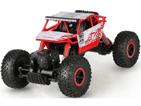 Samochód Zdalnie Sterowany Auto Rc ROCK CRAWLER 2.4GHz 1:18Czerwony