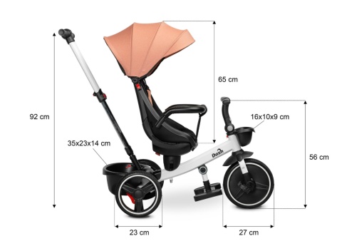Trójkołowy rowerek TOYZ Dash - MELANGE