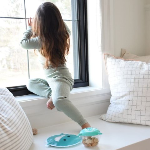 Melii - 2 sensoryczne pojemniki na przekąski Shark & Lion