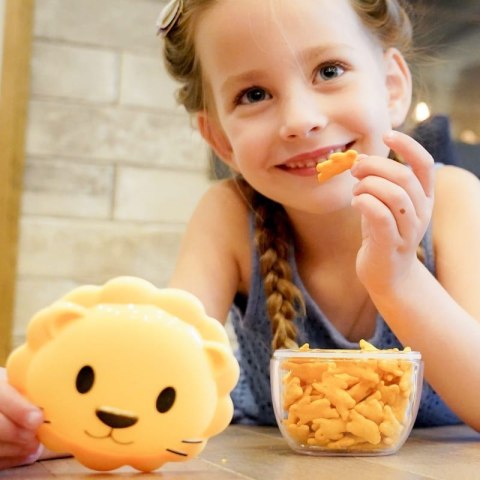 Melii - 2 sensoryczne pojemniki na przekąski Shark & Lion