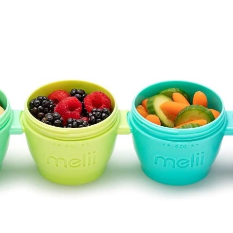 Melii - 4 pojemniki na pokarm Freezer Snap & Go