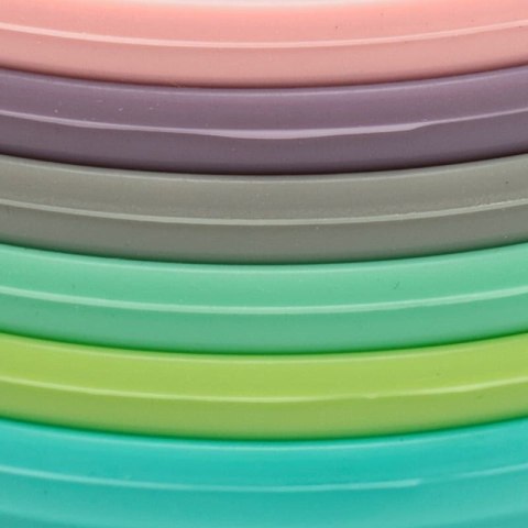 Melii 6 silikonowych pojemników na jedzenie RAINBOW