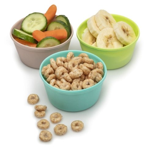 Melii 6 silikonowych pojemników na jedzenie RAINBOW