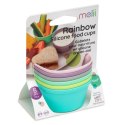 Melii 6 silikonowych pojemników na jedzenie RAINBOW