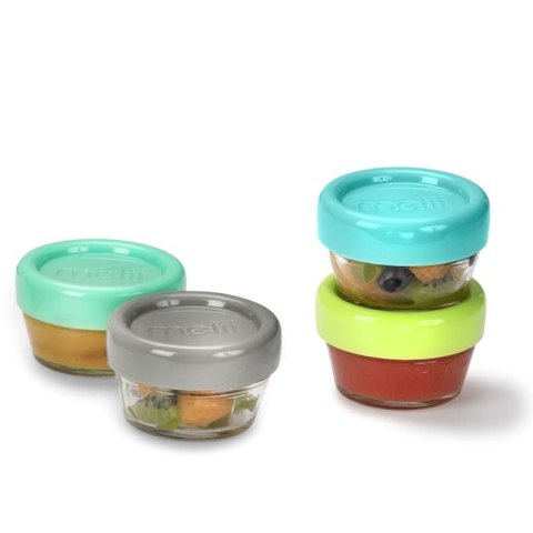 Melii - 6 szklanych pojemników na żywność - pojemność 30 ml