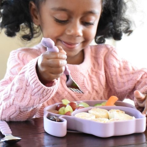 Melii - czterodzielny talerzyk silikonowy z przyssawką Cat