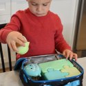 Melii - innowacyjny lunchbox PUZZLE Blue/Lime/Mint - 3 pojemniki na śniadanie