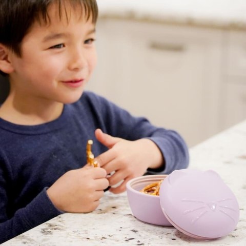 Melii - sensoryczna miseczka silikonowa z pokrywką Cat