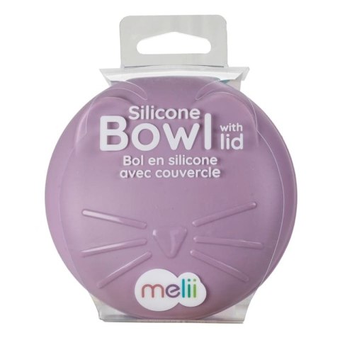 Melii - sensoryczna miseczka silikonowa z pokrywką Cat