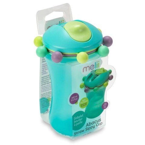 Melii - sensoryczny bidon ze słomką ABACUS Blue