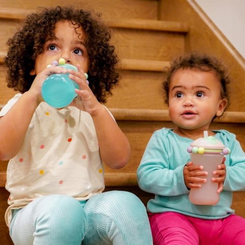 Melii - sensoryczny bidon ze słomką ABACUS Blue