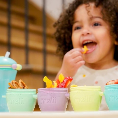 Melii - sensoryczny bidon ze słomką ABACUS Blue