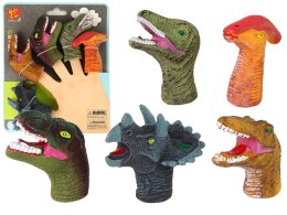 Pacynki na Palce Dinozaury Kolorowe 5 Sztuk
