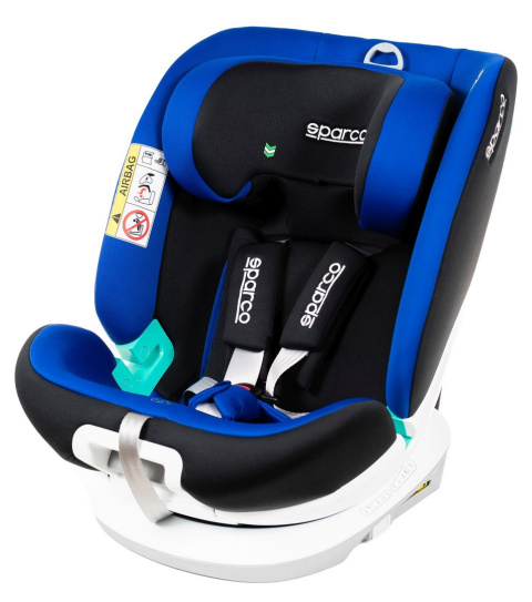 SK3000i SPARCO i-Size 40-150cm 0-12 lat IsoFix obrotowy 360 fotelik samochodowy - Szary