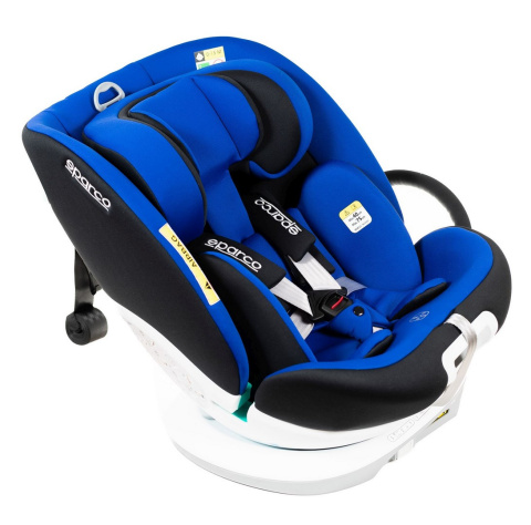 SK3000i SPARCO i-Size 40-150cm 0-12 lat IsoFix obrotowy 360 fotelik samochodowy - Szary