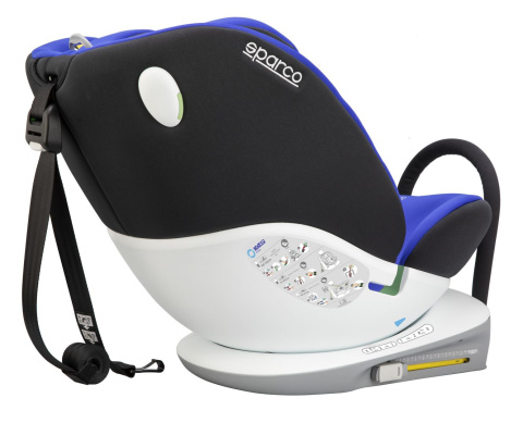 SK3000i SPARCO i-Size 40-150cm 0-12 lat IsoFix obrotowy 360 fotelik samochodowy - Szary