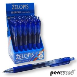 Długopis żelowy niebieski 2616 p24 penword cena za 1 szt