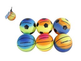 Piłka nożna / koszykowa 10cm 6 kolorów, w siatce mix cena za 1 szt