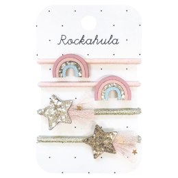 Rockahula Kids - 4 gumki do włosów Shimmer Rainbow Star