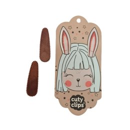 Spinki do włosów Cuty Clips Snails - Bunny Ears Brown