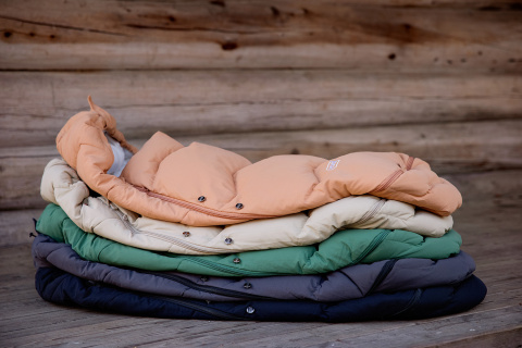 Śpiworek do wózka/fotelika Voksi Explorer - brzoskwiniowy