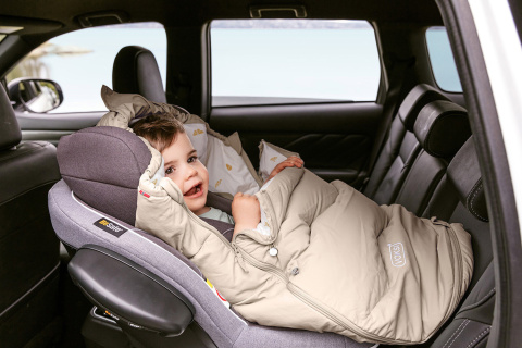 Śpiworek do wózka/fotelika Voksi Explorer - brzoskwiniowy