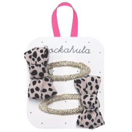 Rockahula Kids - 2 spinki do włosów Leopard Love Twisty Bow