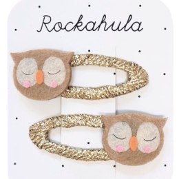 Rockahula Kids - 2 spinki do włosów Sleepy Owl