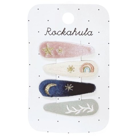 Rockahula Kids - 4 spinki do włosów Starry Skies Embroidered