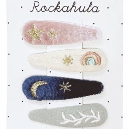 Rockahula Kids - 4 spinki do włosów Starry Skies Embroidered