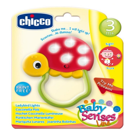 Chicco interaktywna grzechotka Biedronka światło-dźwięk 72367