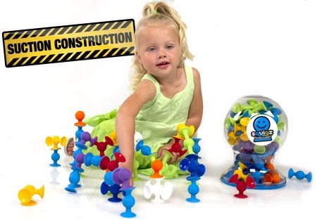 Squigz - klocki 50 szt przyssawki silikonowe Fat Brain Toys Qelements