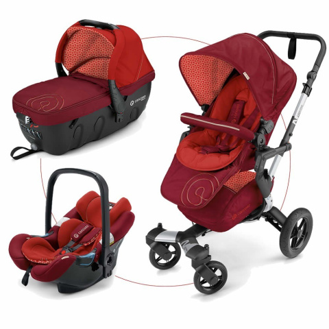 Concord Wózek Neo 3w1 Travel Set (Sleeper + Air Safe) Flaming Red