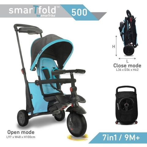 Smart Trike Składany rowerek Folding Trike 500 7w1 9m+