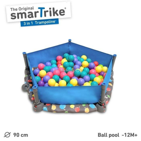 Trampolina składana/basen z piłeczkami 3w1 90cm 10m+