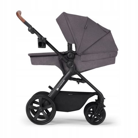 A-TOUR Kinderkraft Wózek wielofunkcyjny 3w1 z fotelikiem Mink - Dark Grey