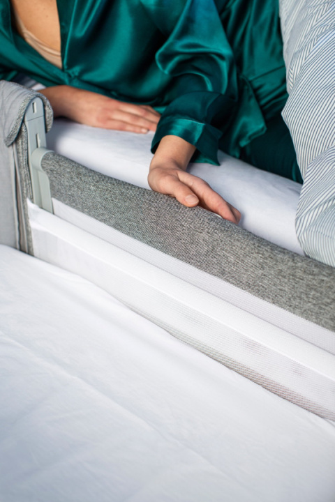 Next2me Magic Evo Chicco 0m+ łóżeczko dostawne - Dark Grey