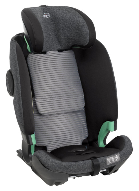 BI-SEAT I-SIZE AIR Chicco fotelik samochodowy 40-150 cm do ok.12 lat - BLACK AIR