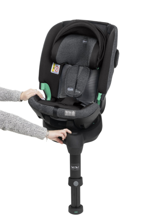 BI-SEAT I-SIZE AIR Chicco fotelik samochodowy 40-150 cm do ok.12 lat - BLACK AIR